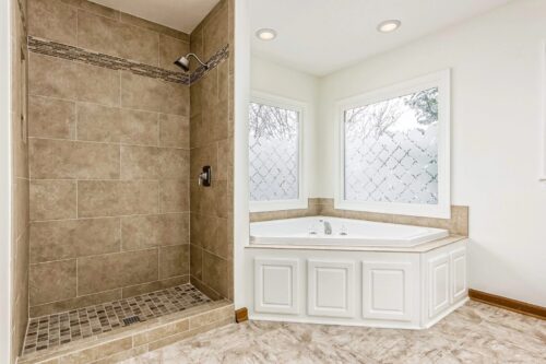 Bathroom Remodel with corner tub