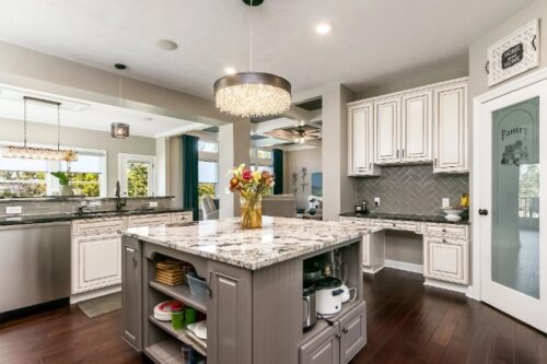 Kitchen Remodel with Gray and White Tones