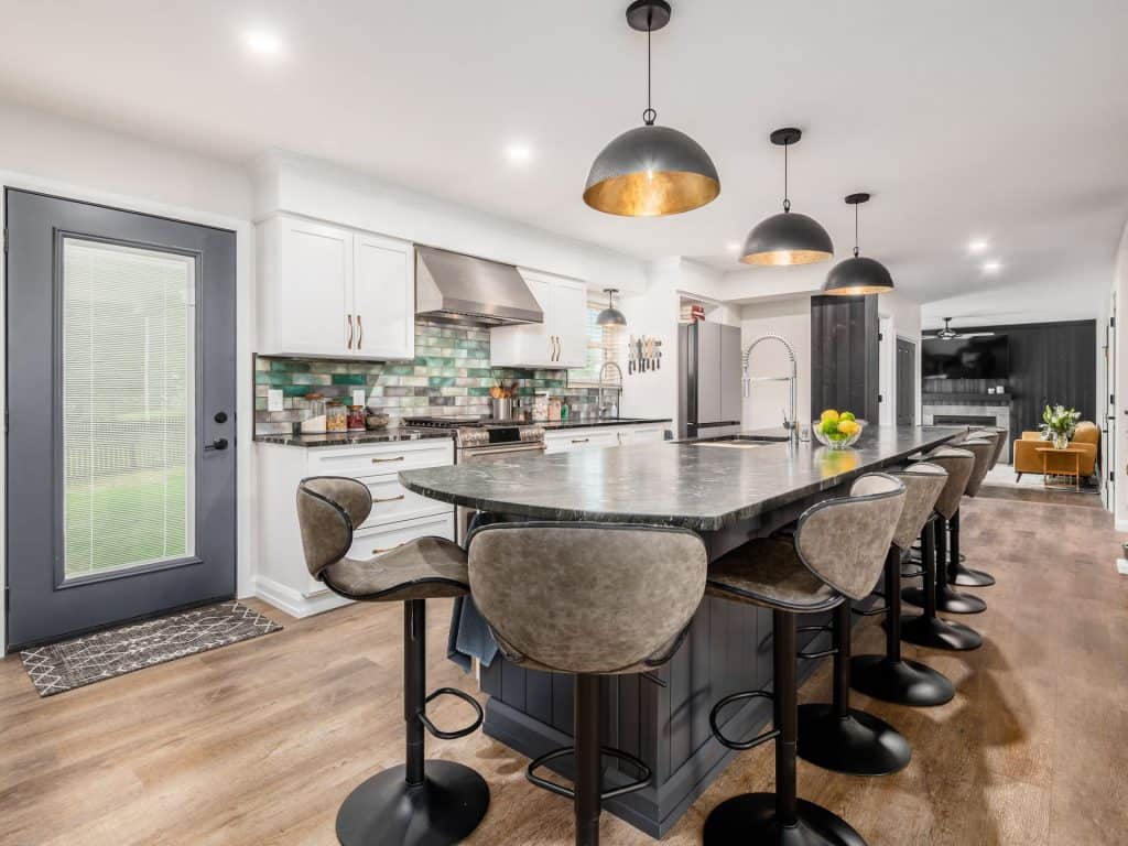 Kitchen Remodel near Dublin with extended island