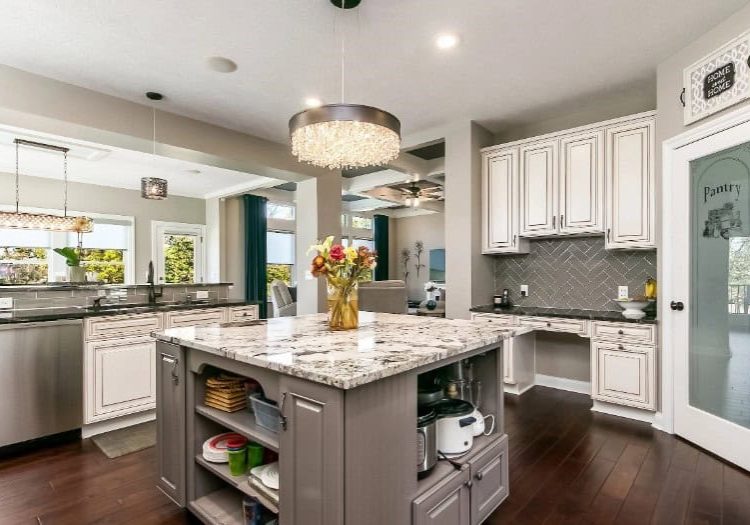 Kitchen Remodel with Gray and White Tones