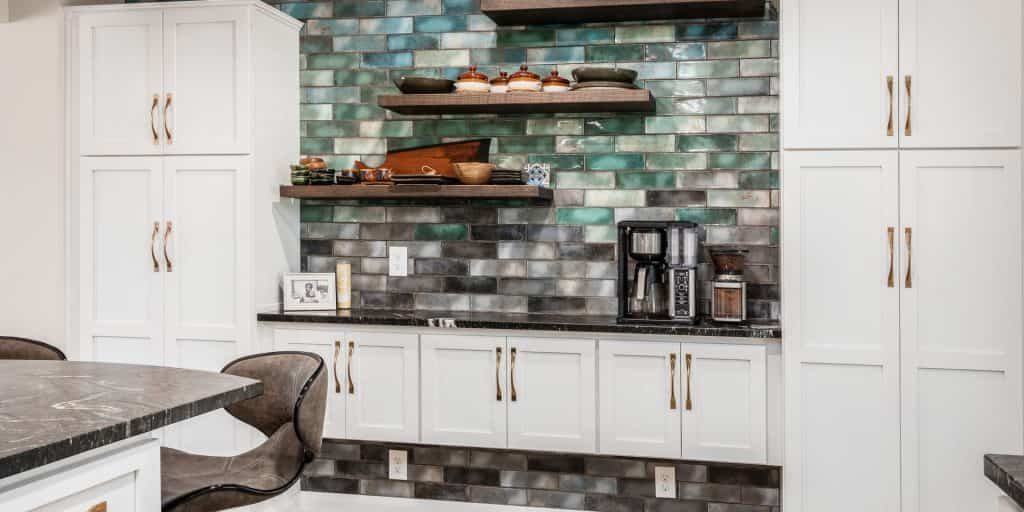 Kitchen Remodel near Dublin with colorful tile design